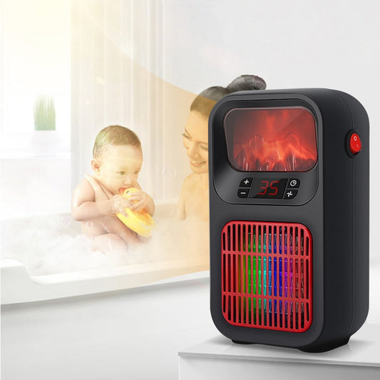 Simulation Flame Heater Mini Heater Compact Portable Hot Air