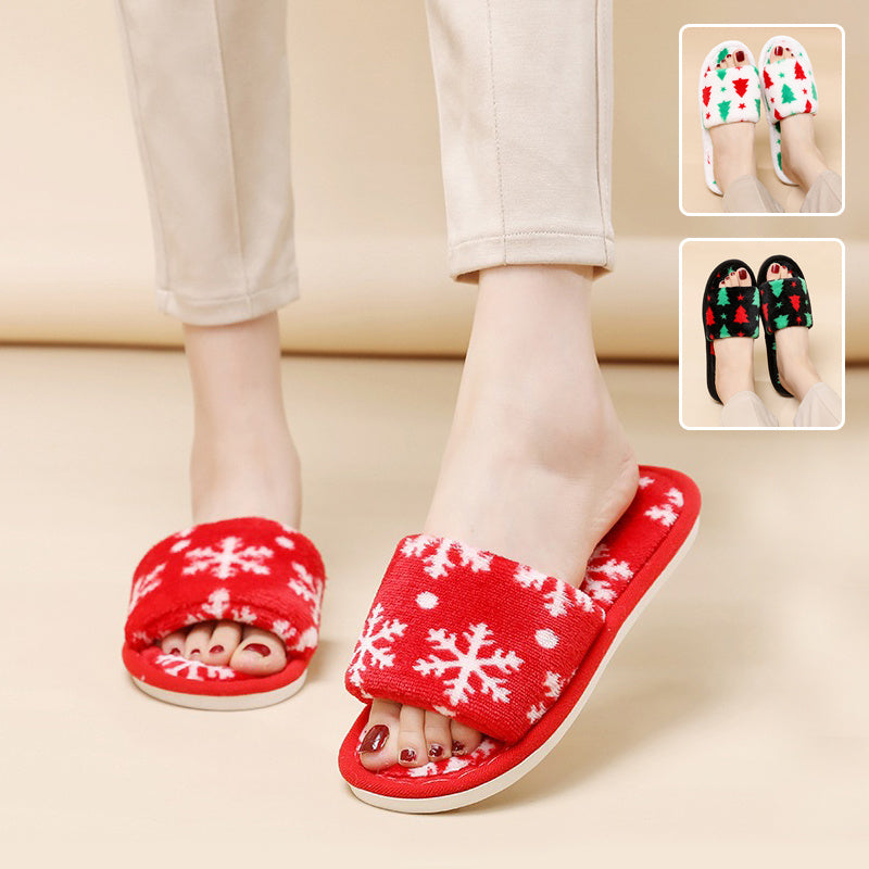 Christmas Tree Home Non-Slip Fuzzy Fashion Slippers