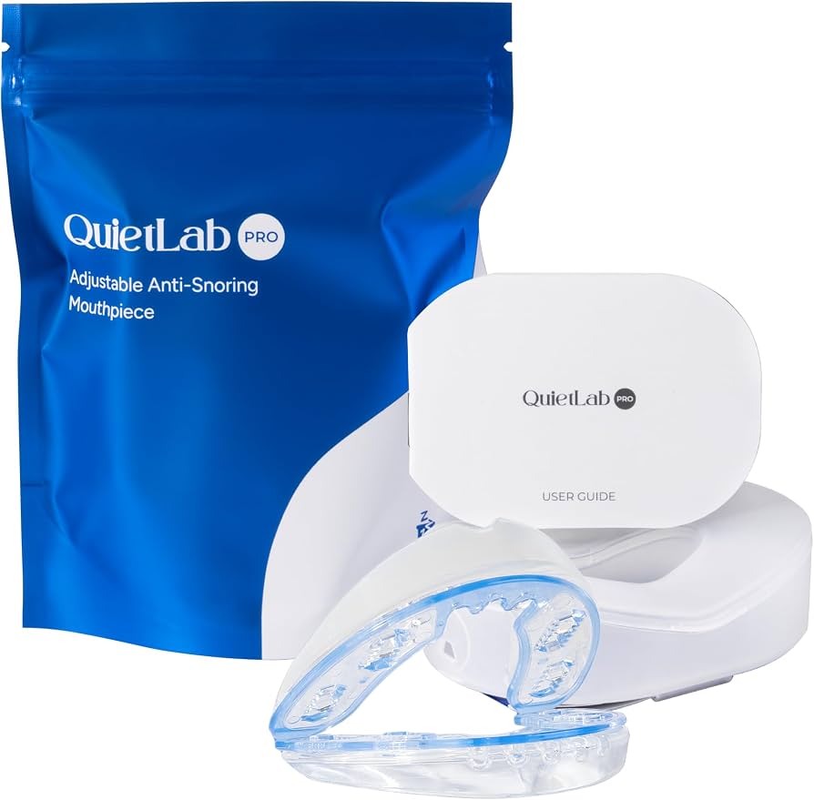 QuietLab Pro Anti-Snoring Mouthpiece – Adjustable Night Guard for Snoring Relief, No-Boil Custom Fit, Orthodontist-Designed, BPA-Free Medical Grade Material