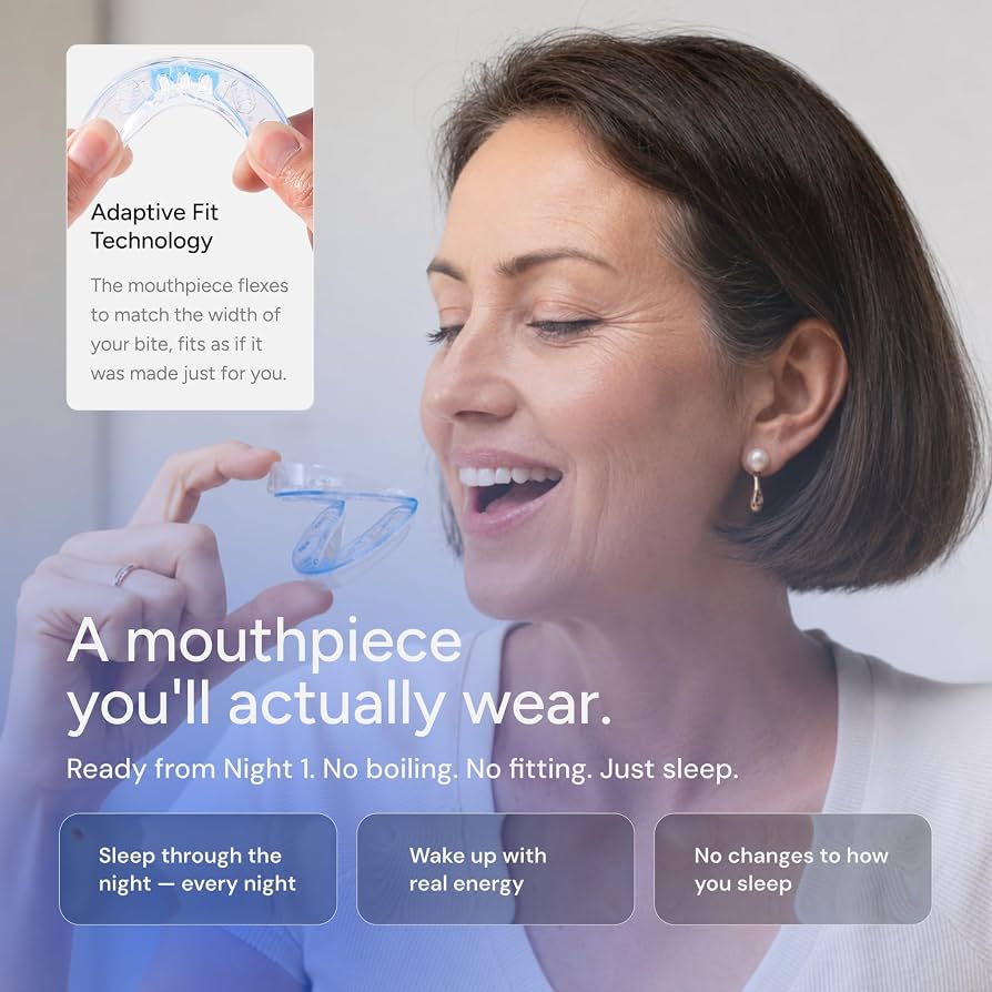 QuietLab Pro Anti-Snoring Mouthpiece – Adjustable Night Guard for Snoring Relief, No-Boil Custom Fit, Orthodontist-Designed, BPA-Free Medical Grade Material