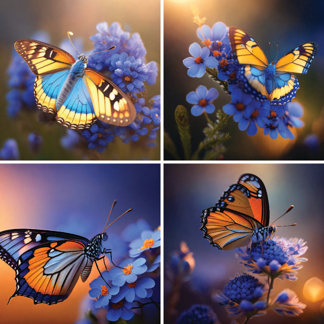 16 pièces « Angel Butterfly » Bugs spéciaux super naturels Créateurs de conception artistique 3072 x 3072 Rapport d’aspect 1:1 Grande résolution Utilisation personnelle ou commerciale SVG Mock up Logo