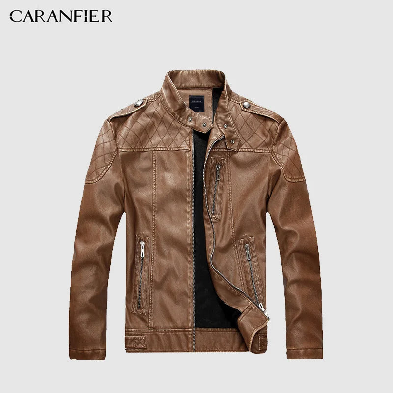 Men High Quality Faux Leather Jacket