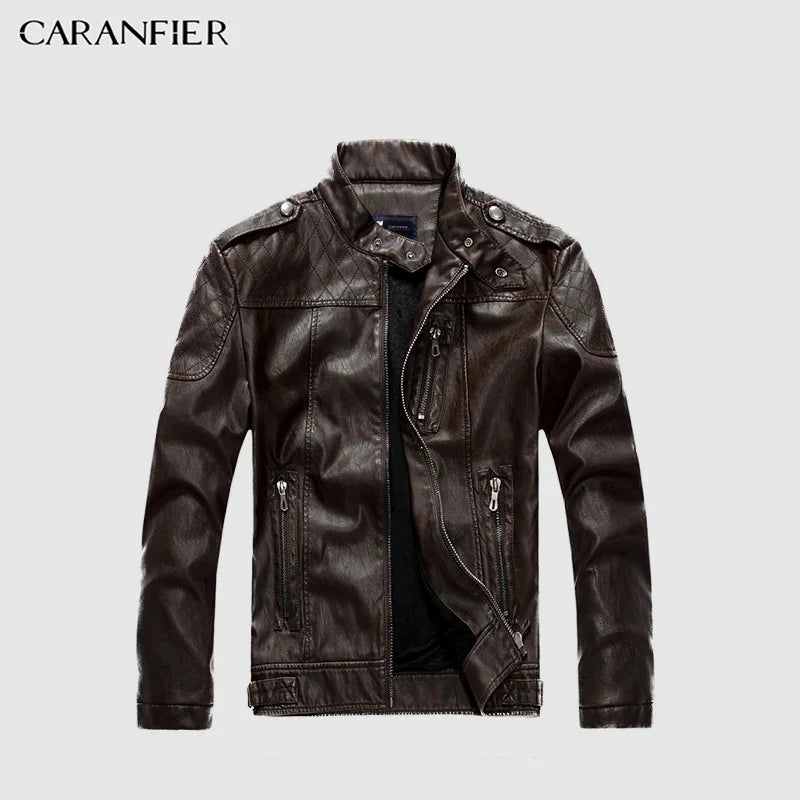 Men High Quality Faux Leather Jacket