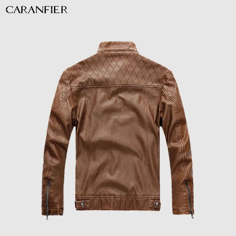 Men High Quality Faux Leather Jacket