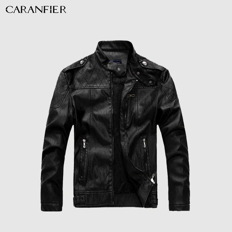 Men High Quality Faux Leather Jacket