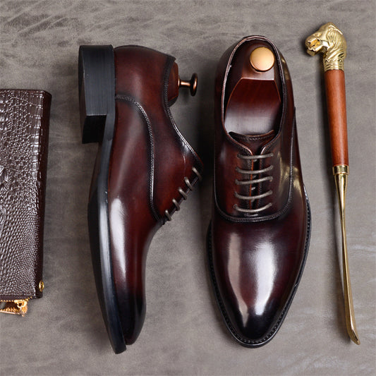 Formal Genuine Leather Oxford Wedding Brogues Shoes