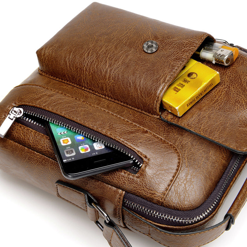 Casual Vintage Leather Shoulder Bag