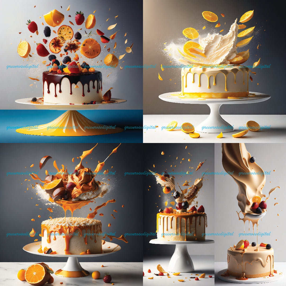 123 Pieces "Cakes" Restaurant Special Art Design