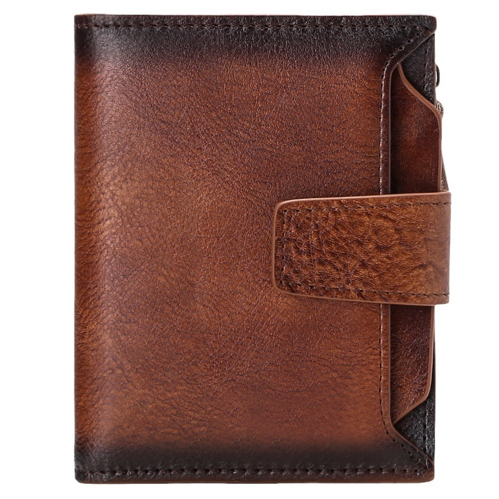 Genuine Leather Short Korean Style Wallet