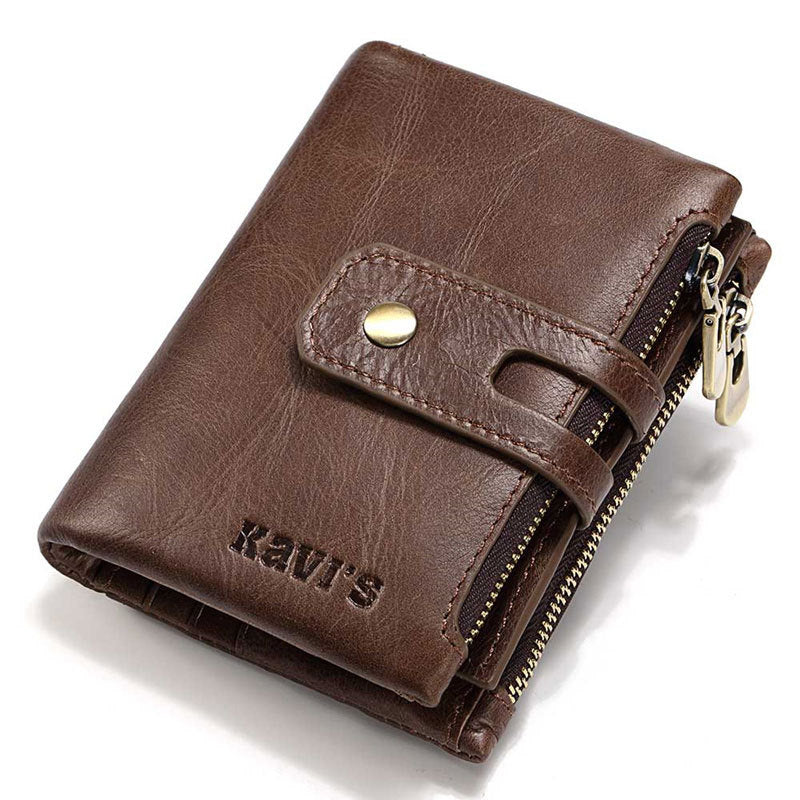 Leather Wallet KAVIS Fashion Short Wallet