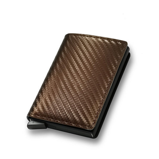 RFID Anti-Theft Swipe Automatic Pop-Up Card Holder Ultra-Thin Credit Card Holder