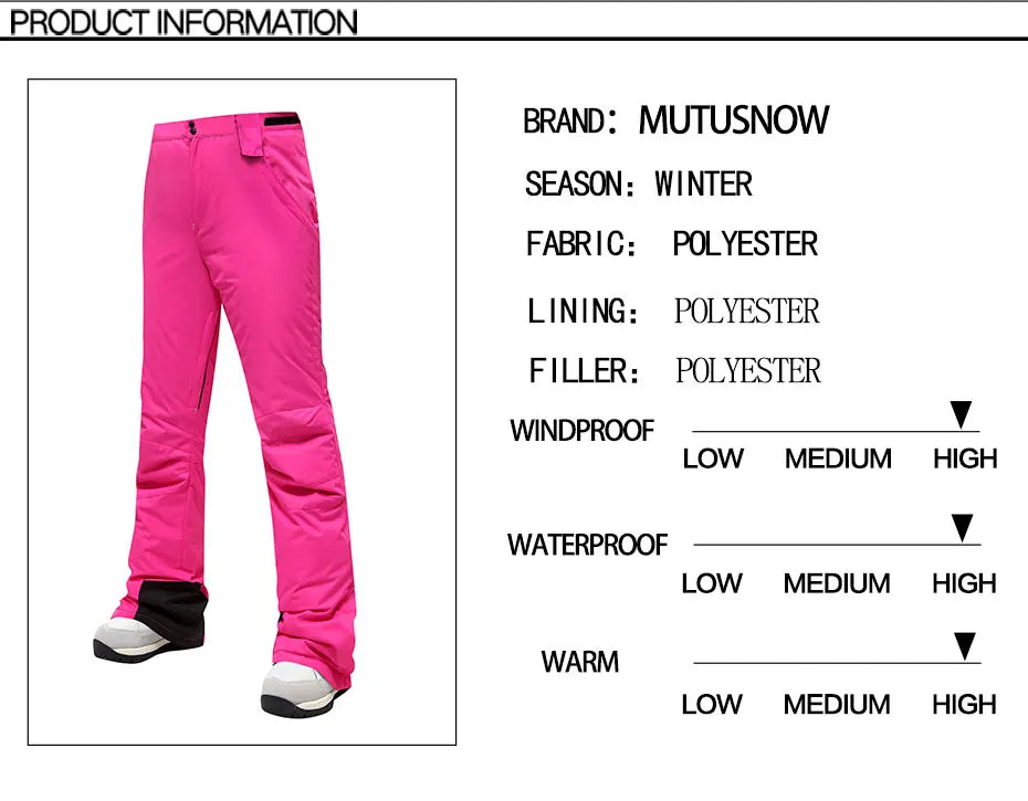 Women Winter Ski Suit