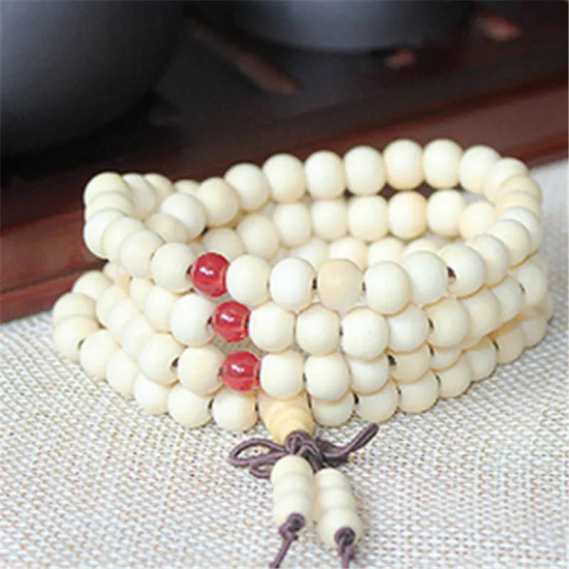 Bracelet en bois de santal naturel pour hommes et femmes, perles de méditation bouddhiste, bouddha, prière, 108 perles, chapelet suspendu, décoration