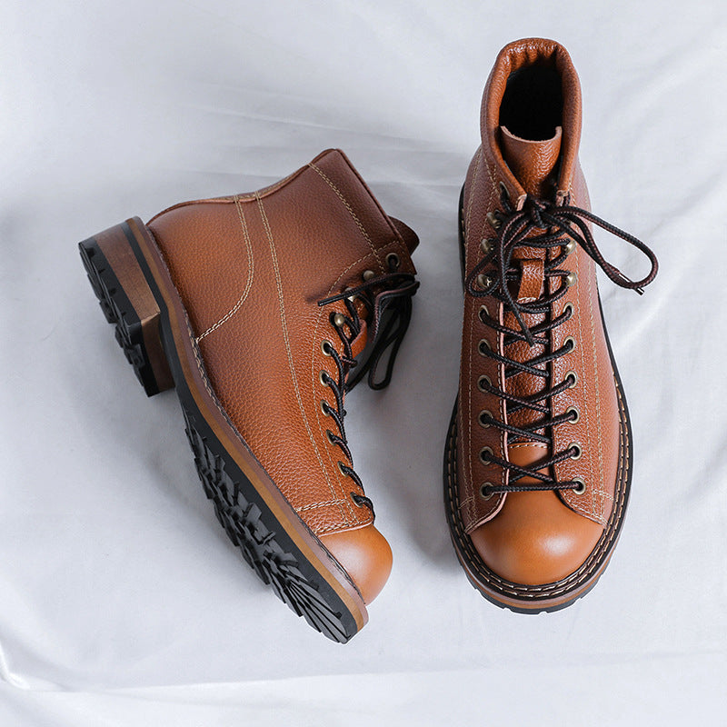 Men's High Top British Style Boots