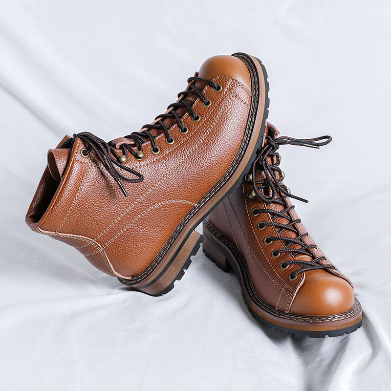 Men's High Top British Style Boots