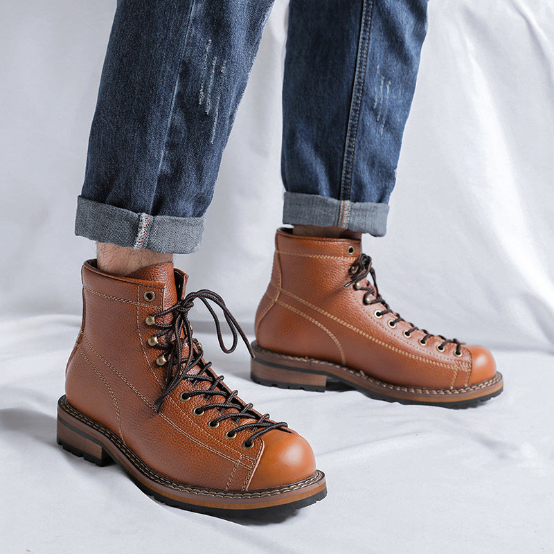 Men's High Top British Style Boots