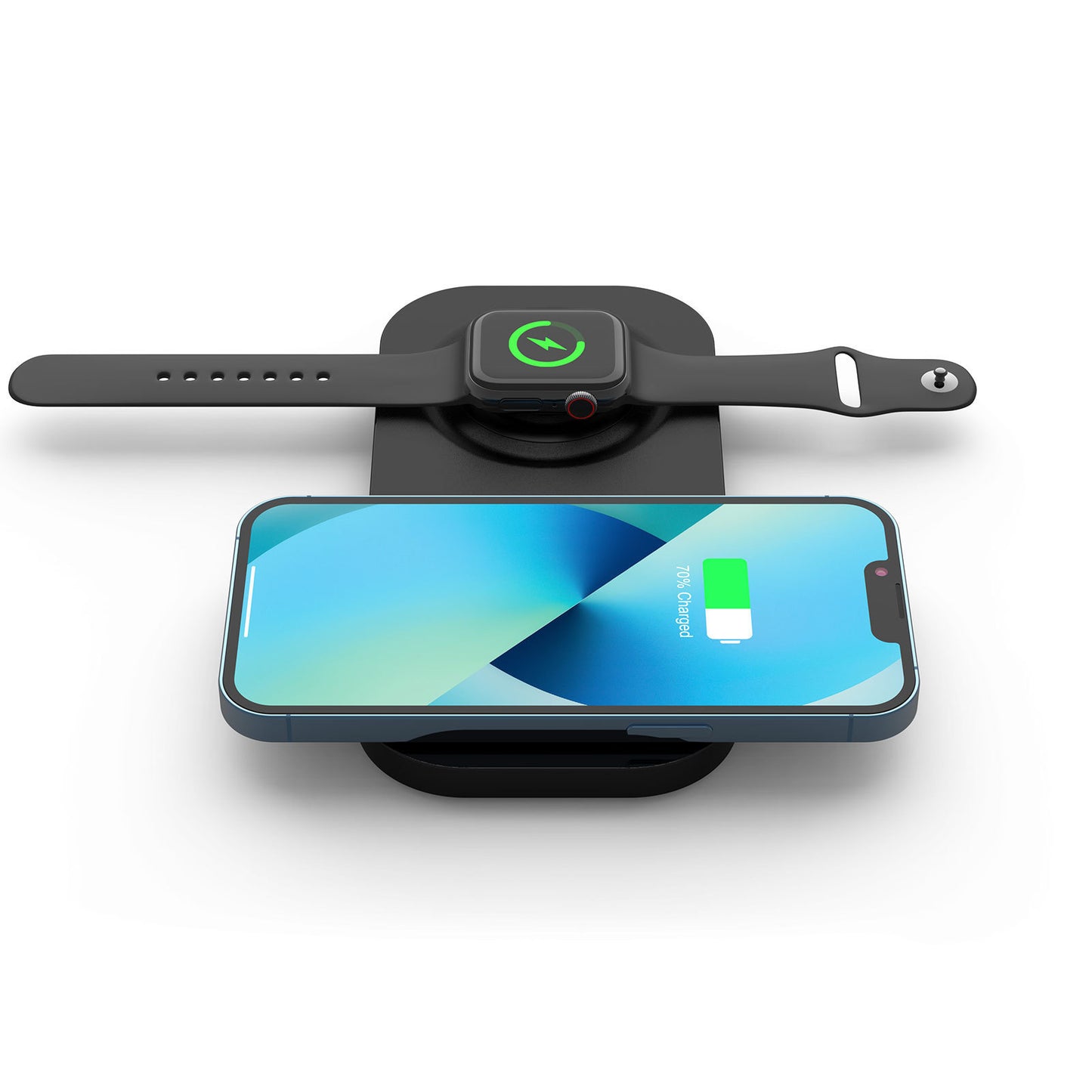 2-in-1 Charging Station 15W Fast Wireless Charging Pad