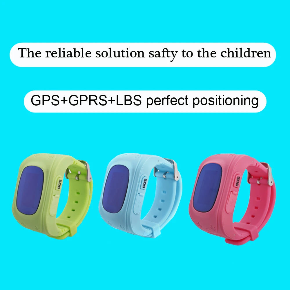 Q50 OLED Screen GPS Smart Kid Watch