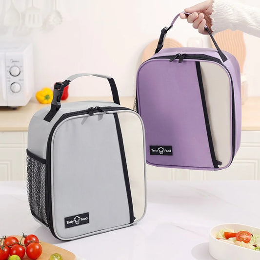 Portable Vertical Meal Thermal Outdoor Picnic Travel Cooler Storage Lunch Bag