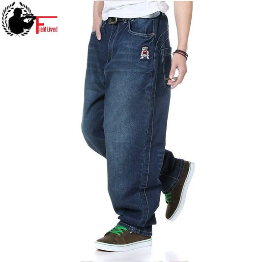 Streetwear unisexe grande taille Baggy Jean lâche Y2K Street Fashion pantalon à jambes larges pantalon en Denim droit surdimensionné Hip Hop hommes femmes