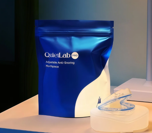 QuietLab Pro Anti-Snoring Mouthpiece – Adjustable Night Guard for Snoring Relief, No-Boil Custom Fit, Orthodontist-Designed, BPA-Free Medical Grade Material