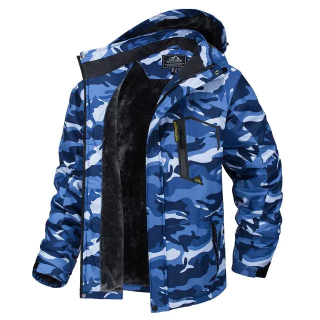 TACVASEN doublure polaire vestes de montagne vestes de randonnée pour hommes manteaux à capuche amovibles en plein air Ski Snowboard Parka vêtements d'extérieur d'hiver 