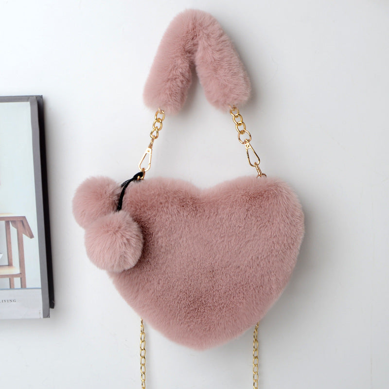 Valentines Soft Plush Love Party Shoulder Bags