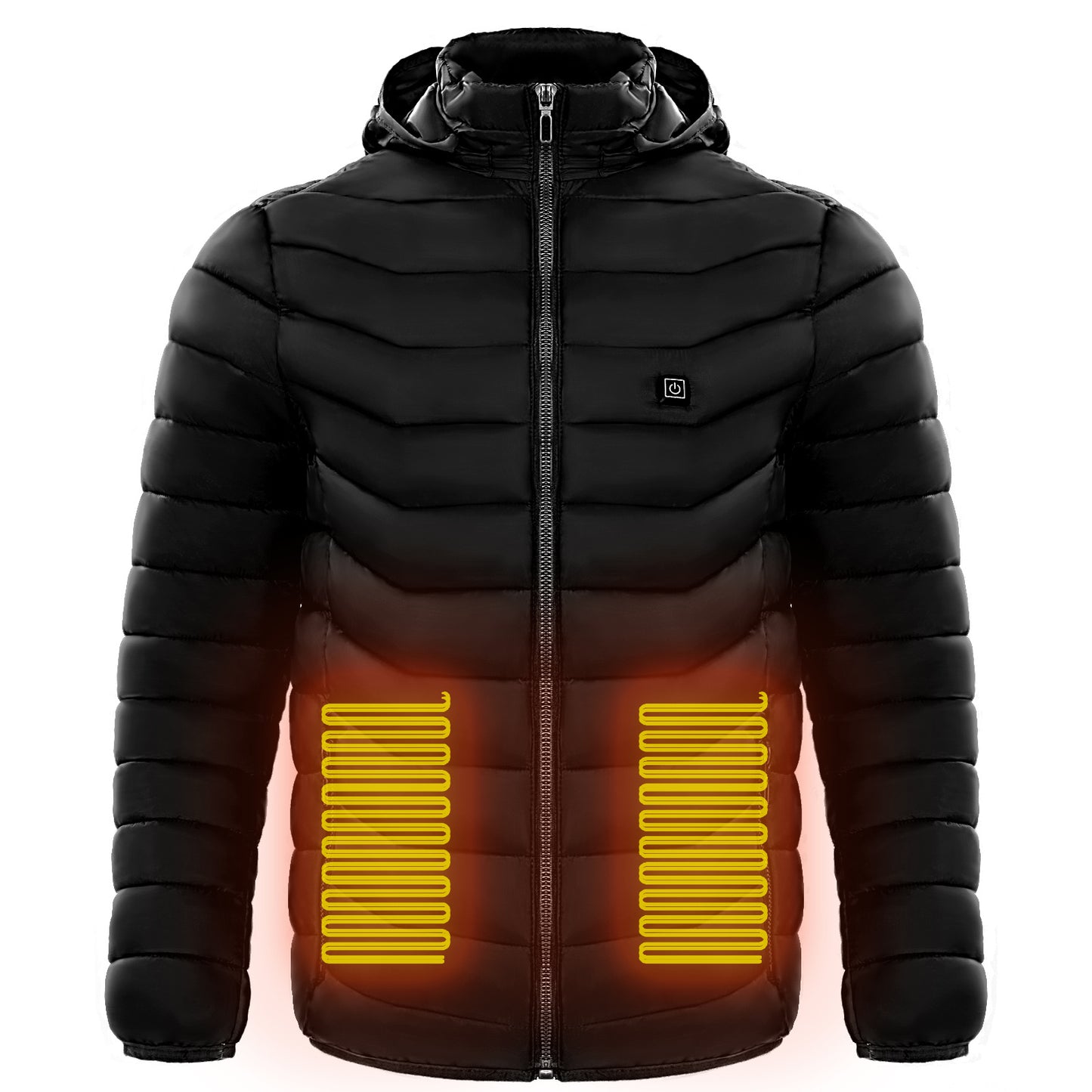 9-Zone Heated Electric Puffer Insulated Hood Windbreaker Jacket