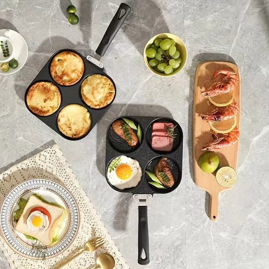 Multi Functional 4 Hole Non Stick Frying Pan