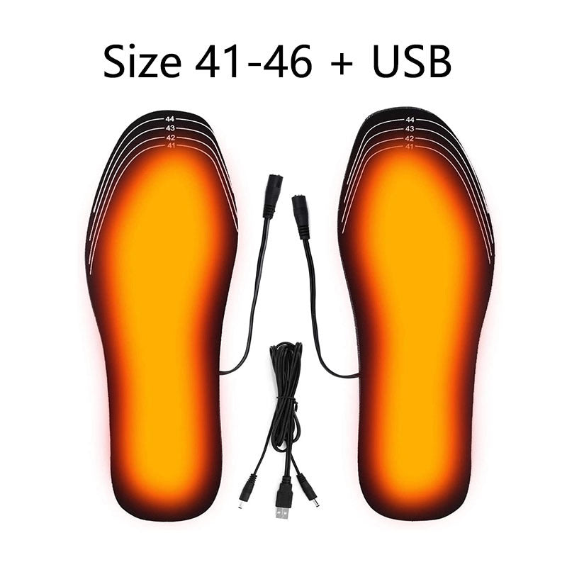 USB Heated Shoe Insoles for Winter