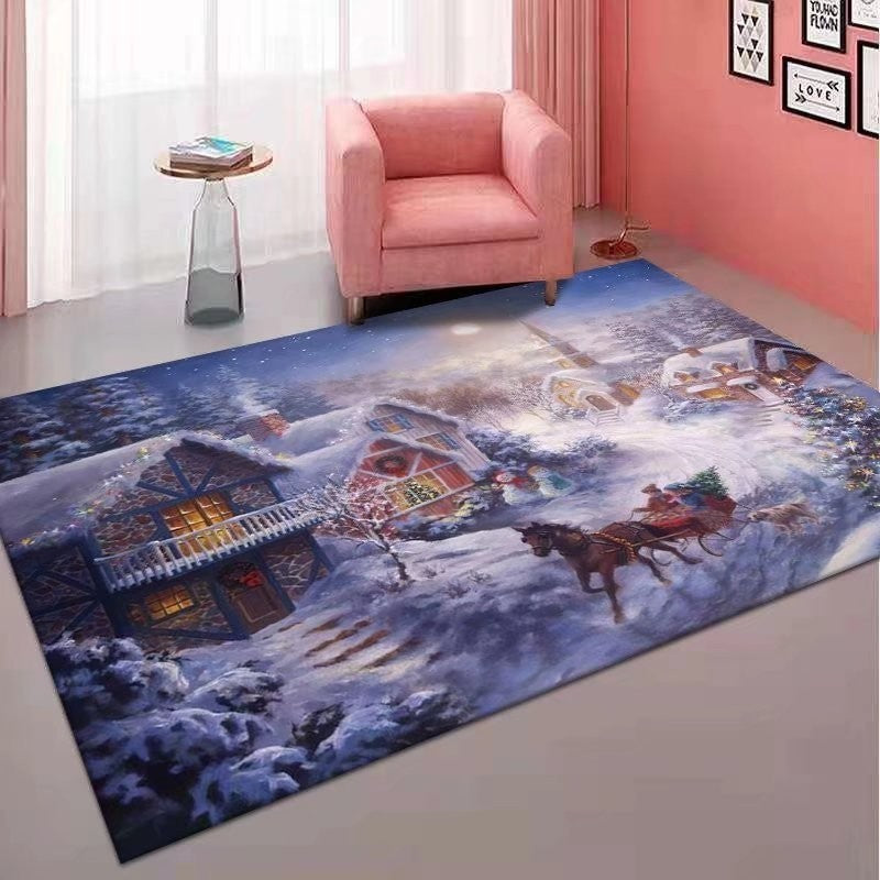 Christmas Carpet Festive Holiday Mat