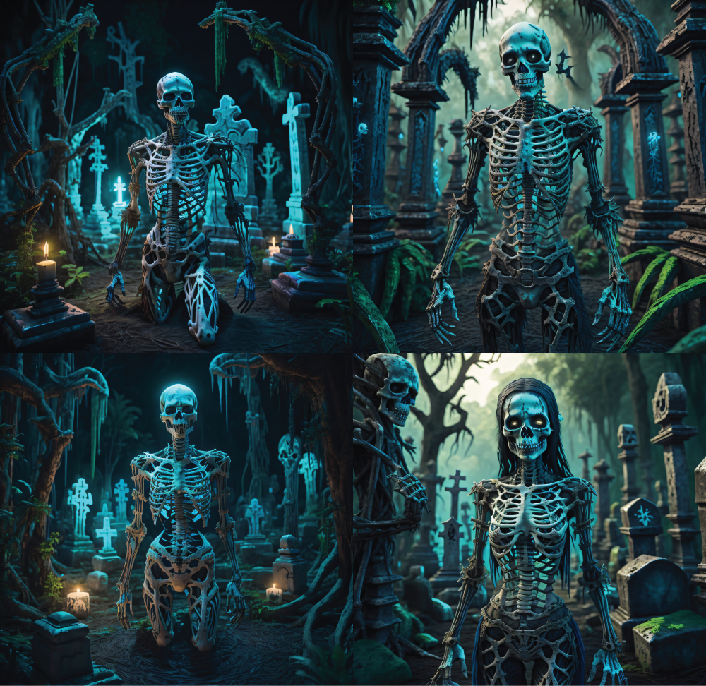 8 pièces « Squelette effrayant » Conception artistique d'Halloween pour les créateurs Créateurs de conception artistique spéciale 3072 x 3072 Rapport d'aspect 1:1 Grande résolution Utilisation personnelle ou commerciale SVG Mock up Logo