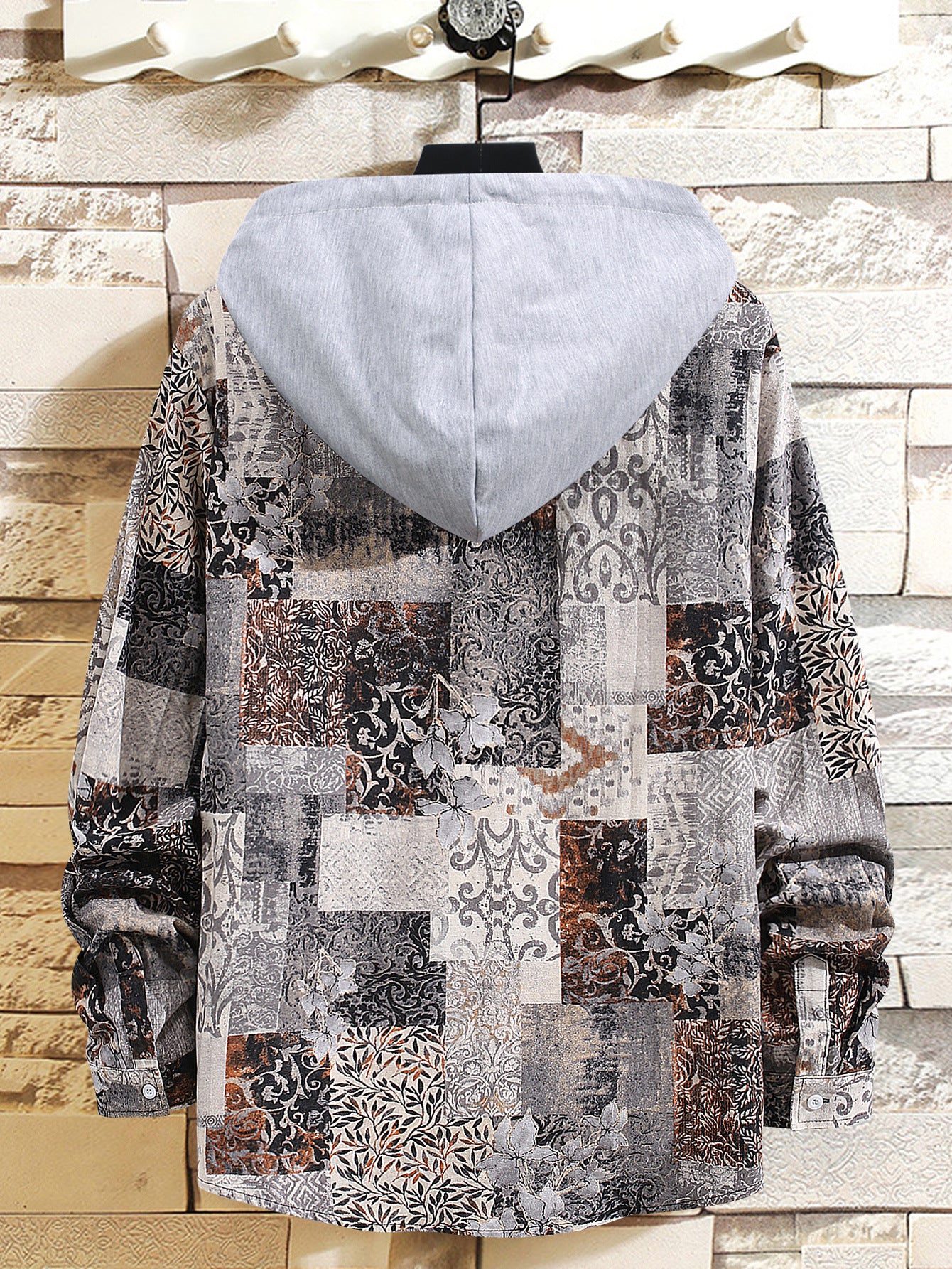 Youth Casual Retro Color Matching Shirt