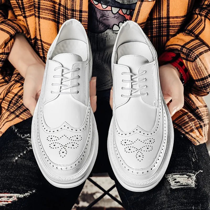 Mens Business Casual Style Trendy British Men's Shoes