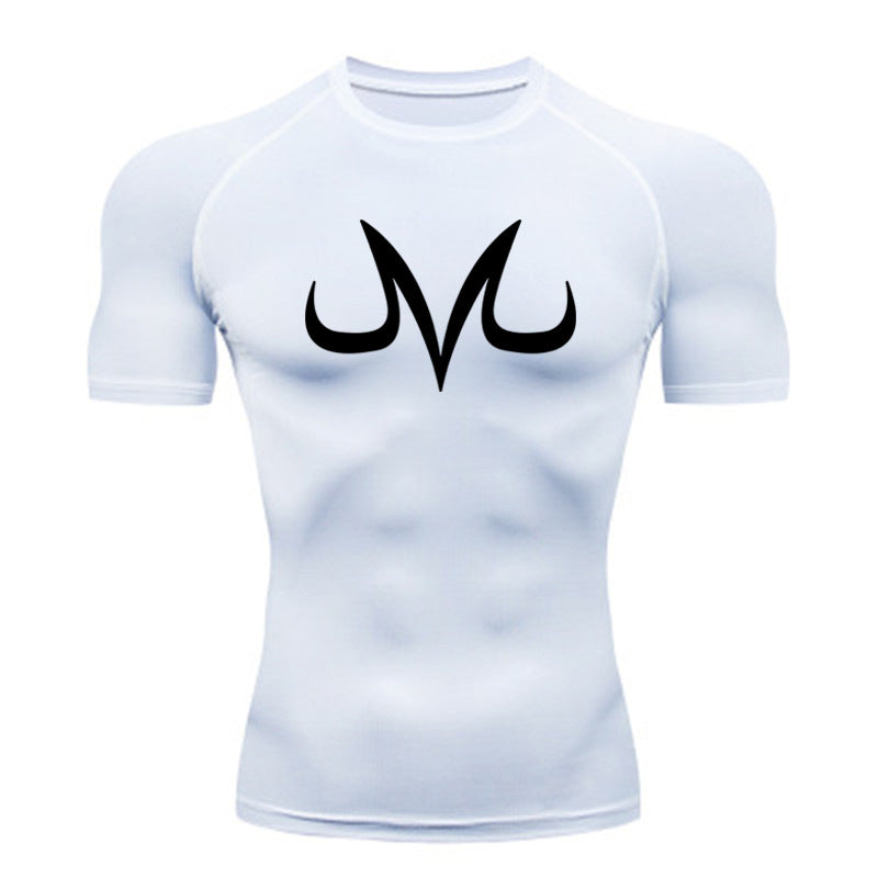 T-shirt à col rond serré pour hommes, haut de sport, de Fitness, de course, à Compression et à séchage rapide