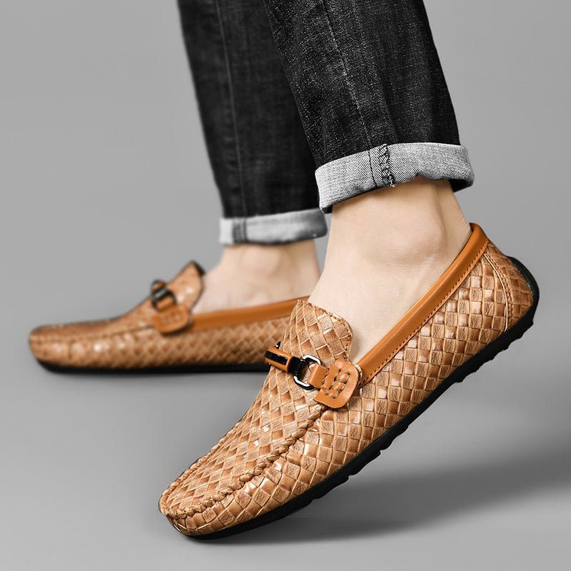 Casual Leather Shoes Flat Heel