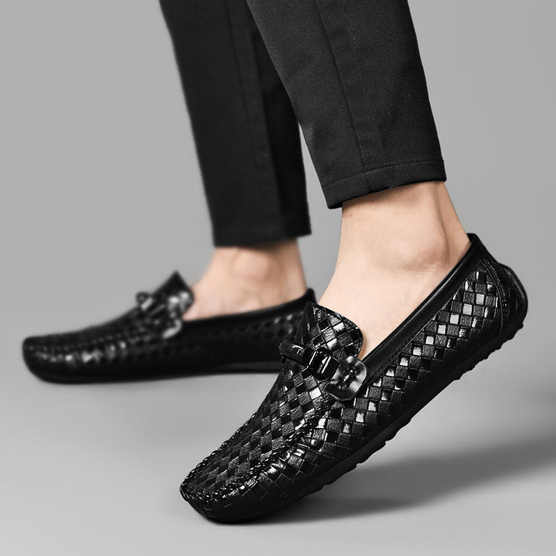 Casual Leather Shoes Flat Heel
