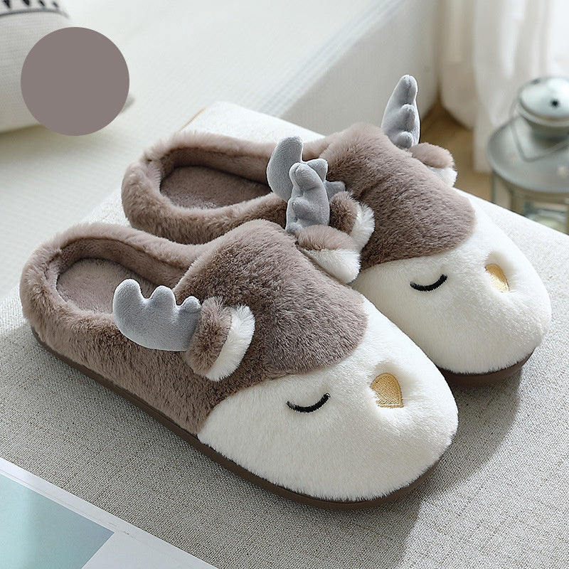 Christmas Elk Non-Slip Slippers