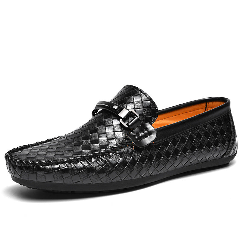 Casual Leather Shoes Flat Heel