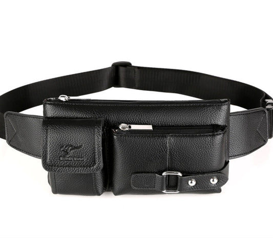 Luxury Leather Waist Bag Fanny Pack for Men