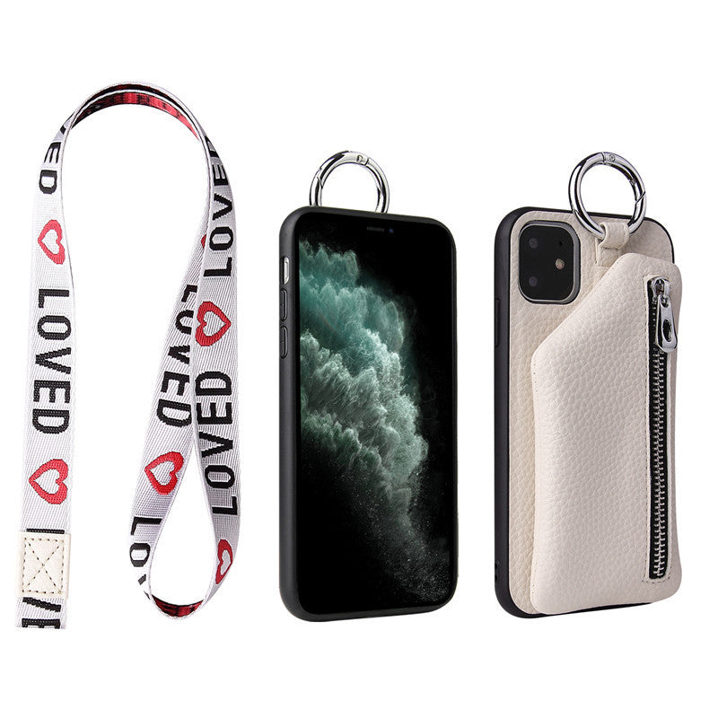 PU Leather Phone Case Crossbody with Lanyard