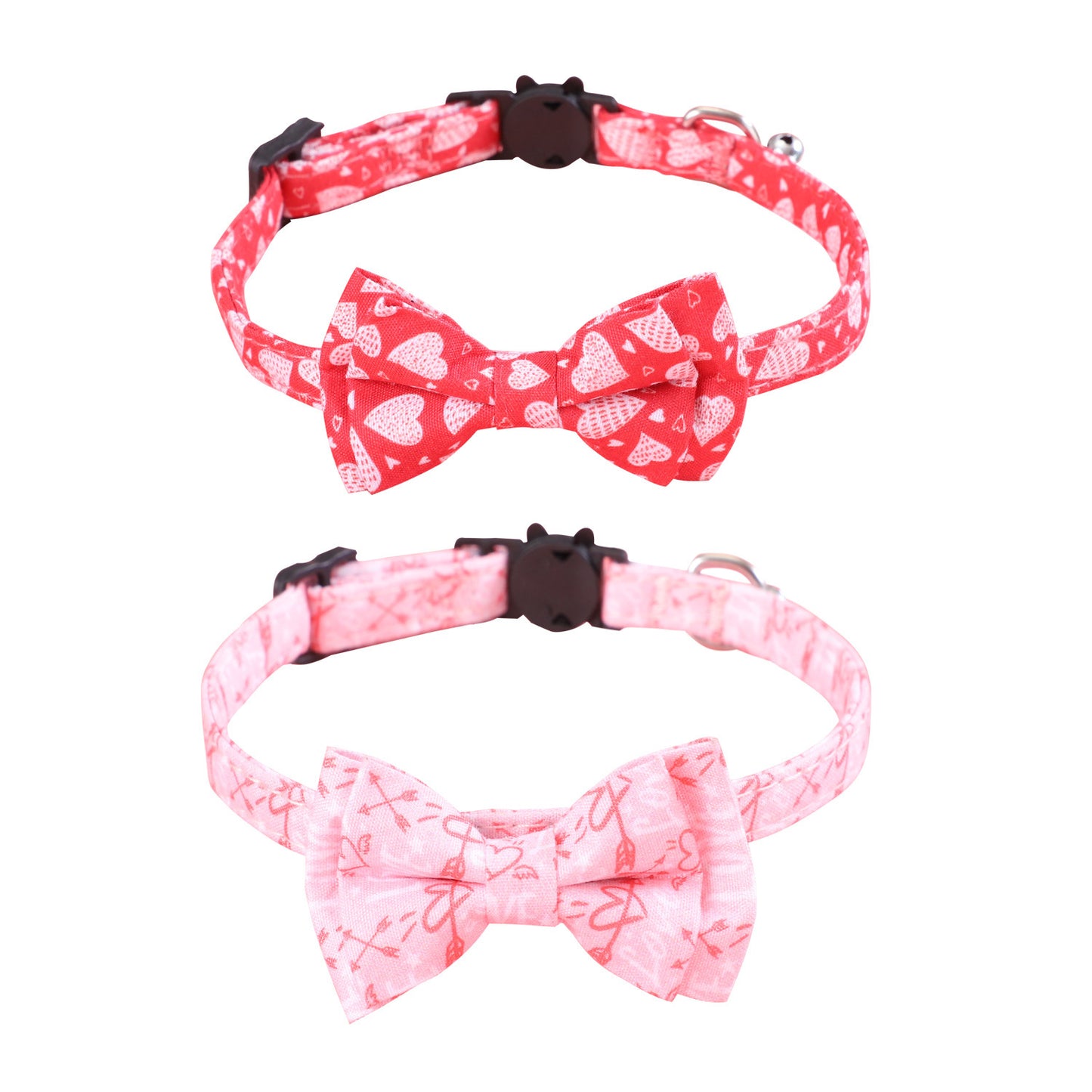 Valentines Day Cat and Dog Leash Bow Tie