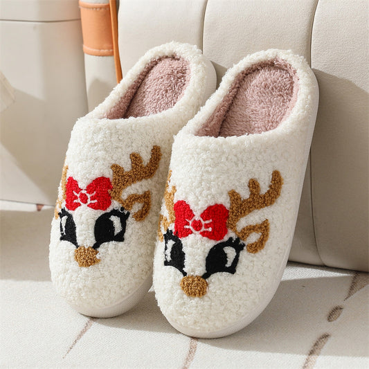 Christmas Deer Non-Slip Slippers