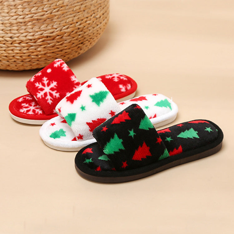 Christmas Tree Home Non-Slip Fuzzy Fashion Slippers