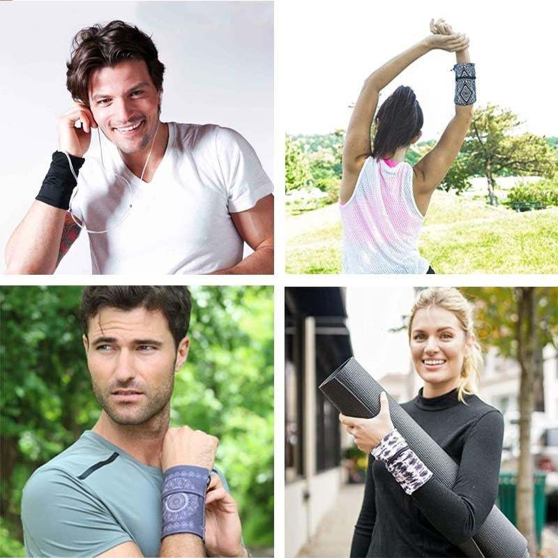 Running Mobile Phone Arm Bag Men Women Wristband Wrist Armband Fitness Wrist Bag Outdoor Sports Arm Bag Breathable Bracelet Bags