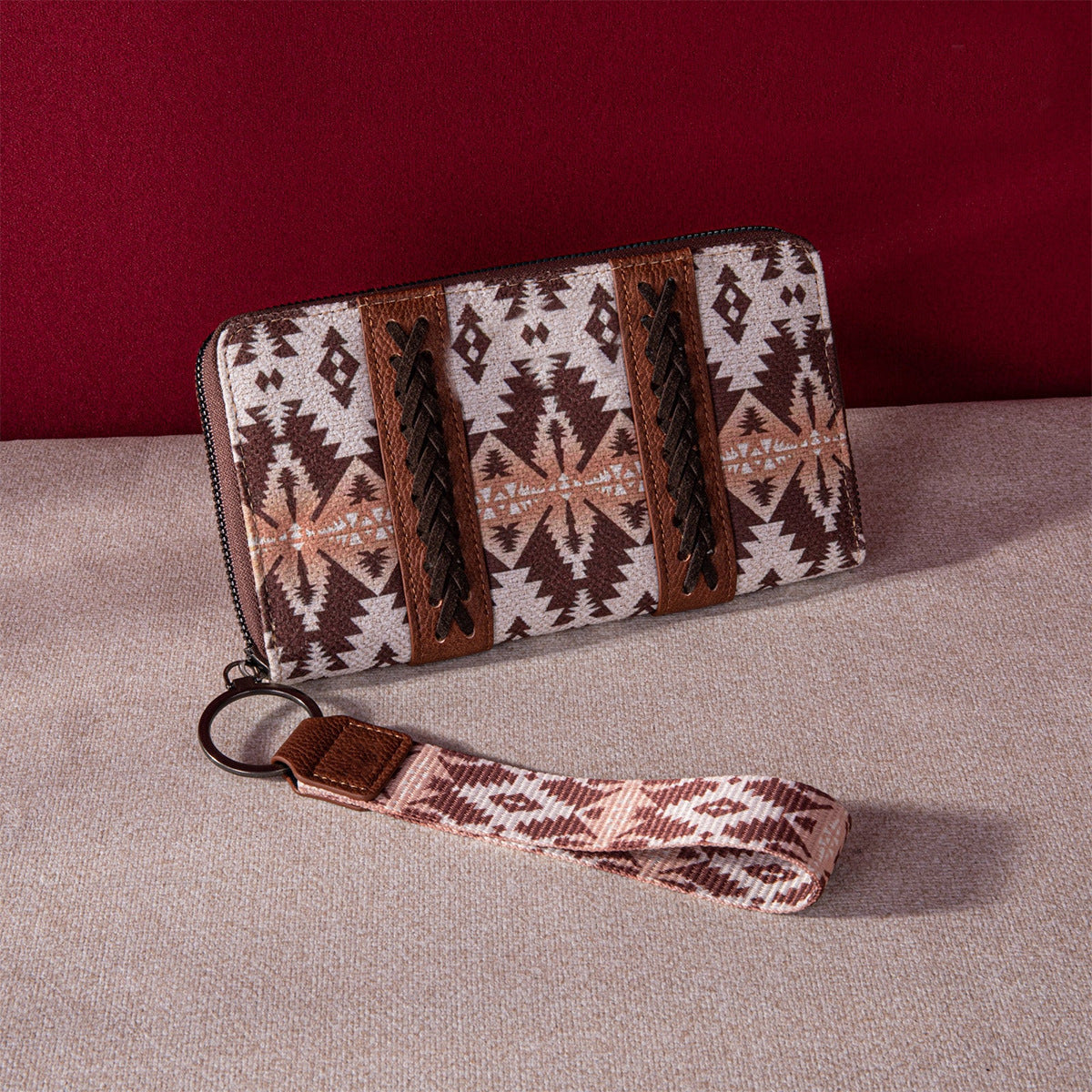 Vintage Cotton and Linen Printed Bohemian Hand-Carrying Card Holder