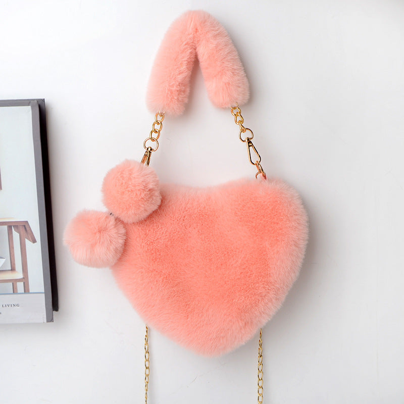 Valentines Soft Plush Love Party Shoulder Bags