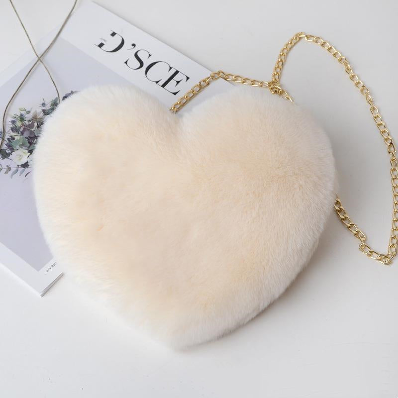 Valentines Plush Love Shoulder Party Bags with Chain