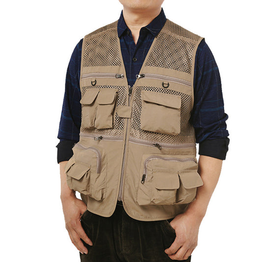 Outdoor Videographer Vest Director Reporter Mesh Vest