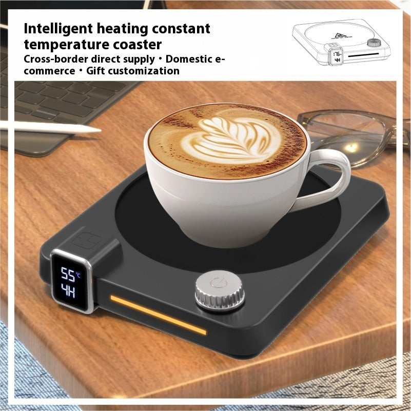 Instant Hot Timing Thermal Cup Pad Coffee Heating Coaster Winter Kithchen Gadgets